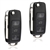 2 New Keyless Entry Remote Flip Key Fob for Volkswagen Beetle Golf Jetta Passat (HLO1J0959753AM, HLO1J0959753DC)