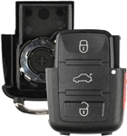 New Just the Case Keyless Entry Remote Key Fob Shell for Volkswagen (HLO1J0959753AM, HLO1J0959753DC)