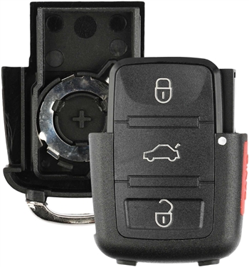 New Just the Case Keyless Entry Remote Key Fob Shell for Volkswagen (HLO1J0959753AM, HLO1J0959753DC)