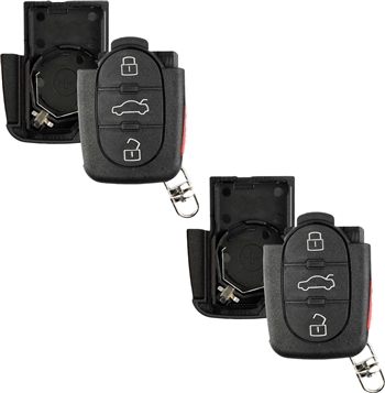 2 New Just the Case Keyless Entry Remote Key Fob Shell for 1998-2001 Volkswagen Beetle Cabrio Golf Jetta Passat (HLO1J0959753F)