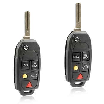 2 New Flip Keyless Entry Remote Key Fob for Volvo S60 S80 V70 XC70 XC90 (LQNP2T-APU)