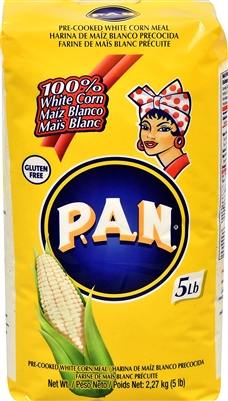 P.A.N. Harina de Maiz Blanco Precocida 5lb