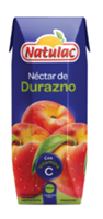 Natulac Peach Nectar UHT 8/3pk/8.4oz
