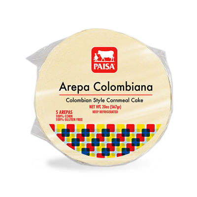 Arepa colombiana blanca paisa