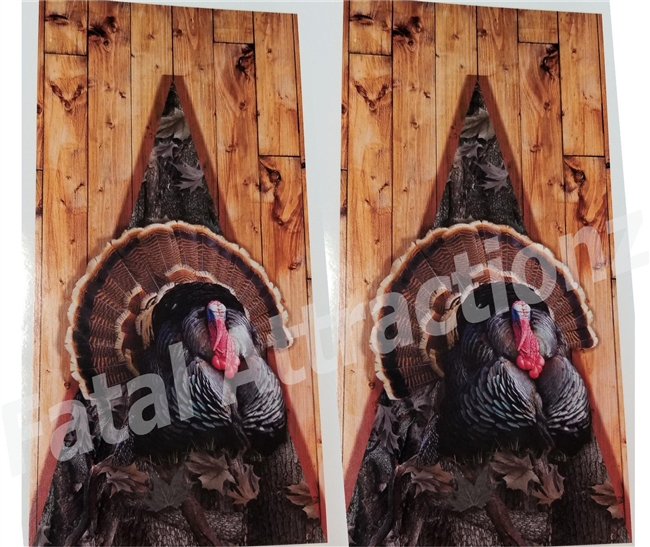 Ambush Camo Boards Turkey Cornhole Cover Wrap