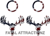 American Flag Deer Skull S4 Cornhole Pack