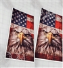 American Flag Eagle Freedom Cornhole Cover Vinyl Wrap