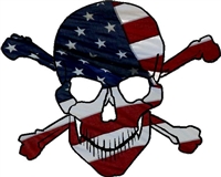 American Flag Skull Crossbones