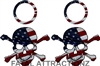 American Flag Skull Crossbones Cornhole Pack