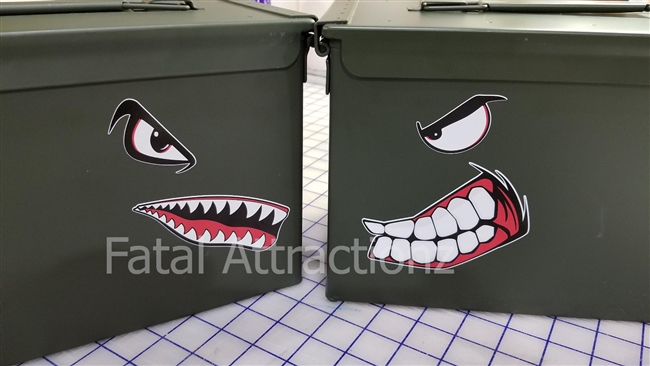 Battle Faces for Ammo Cans, Tool Boxes, Vehicles, etc