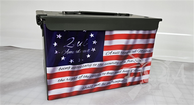 Betsy Ross 2nd Amendment American Flag Ammo Can Wrap