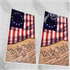 Betsy Ross We The People American Flag  Cornhole Cover Vinyl Wrap