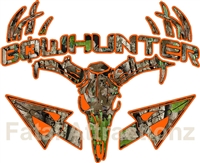 Camo Orange Bowhunter Deer Skull S4 Arrows