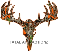 Camo Orange Deer Skull S4