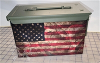 Distressed American Flag Ammo Can Box Wrap pair