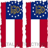 Georgia Flag Cornhole Cover