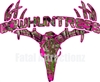 Hot Pink Camo Bowhuntress Deer Skull S4