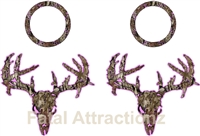 Pink Brown Camo Zombie Deer Skull Cornhole Pack