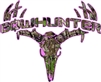 Pink Camo Bowhunter Deer Skull S4