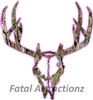 Pink Camo Deer Skull S12