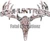 Pink Snowstorm Camo Bowhuntress Deer Skull S4