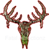 Red Camo Deer Skull S3