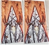 Snow Camo Boards Deer Skull Cornhole Cover Wrap