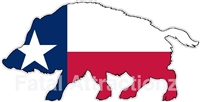 Texas Flag Wild Hog