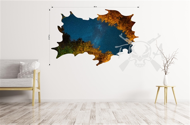 Wall/Ceiling Decal/Sticker Stars Trees