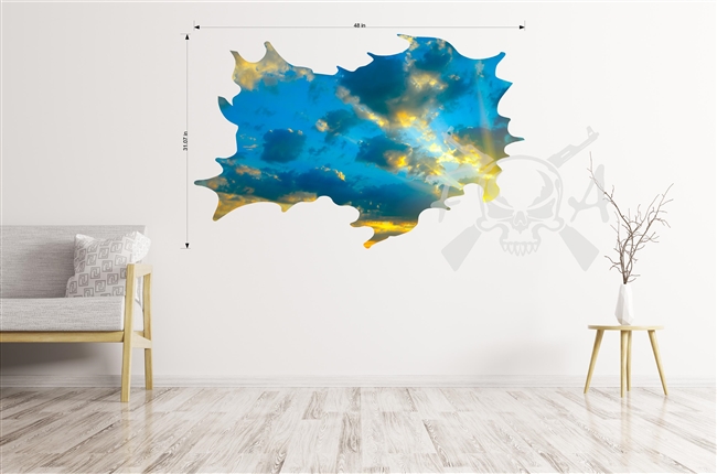 Wall/Ceiling Decal/Sticker Clouds Blue Sky