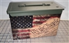 Ripped Distressed We The People American Flag Ammo Can Box Wrap Set