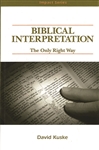 Biblical Interpretation
by D. Kuske
This book is a breath of fresh air. It accepts the Bible as the inspired and inerrant Word of God. It follows the biblical principle that Scripture is its own interpreter. It also puts to rest the accusation that