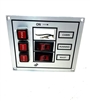 FUSE PANEL, 3 TOGGLE, SILVER