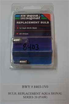 BULB, REPLACEMENT, AQUA SIGNAL, SERIES 20, EACH