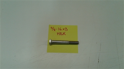 3/8-16 X 3" HEX BOLT