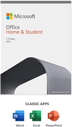 Microsoft Office 2021 Home and Student 1 user 1 PC (Windows 10/11) or Mac one-time purchase Box