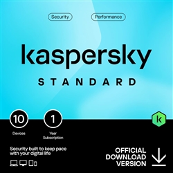 Kaspersky Standard 2024 10 Device 1 Year Antivirus PC/Mac/Android UK Download