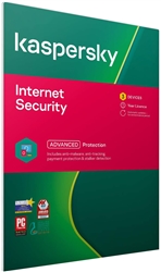 Kaspersky Internet Security 2024 3 Device 1 Year Antivirus PC/Mac/Android UK Box