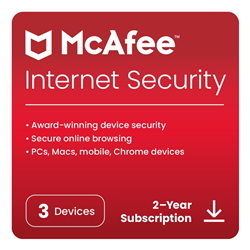 McAfee Internet Security 2024 3 Device 2 Year Licence