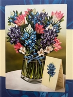 Blue Bonnets - Life Sized Pop-up Flower Bouquet