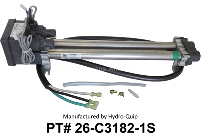 A new, genuine Hydroquip / Therm Products Low Flow Spa heater, p/n 26-C3182-1S, 230V 1.5kW