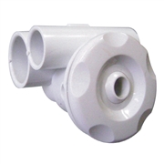 Bath Jet Assembly Classic White color, Waterway Plastics 1" x 1/2" jet body