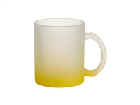 10 oz. Frosted Glass Mug - Gradient Yellow