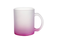 10 oz. Frosted Glass Mug - Gradient Purple