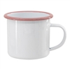 12 oz. White Camper Mug with Pink Lip