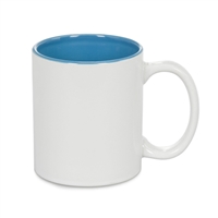 11 oz Two Tone Colored Mug - Light Blue