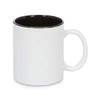 11 oz Two Tone Colored Mug - Black - Orca