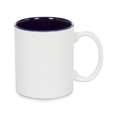 11 oz Two Tone Colored Mug - Navy Blue