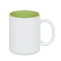 11 oz Two Tone Colored Mug - Light Green
