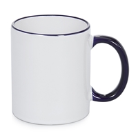 11 oz Rim & Handle Colored Mug - Blue - ORCA